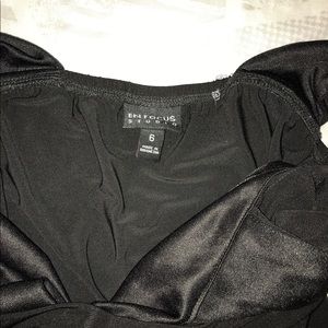 Black skintight dress